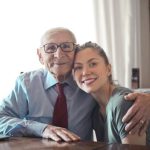 Caregiver with old men